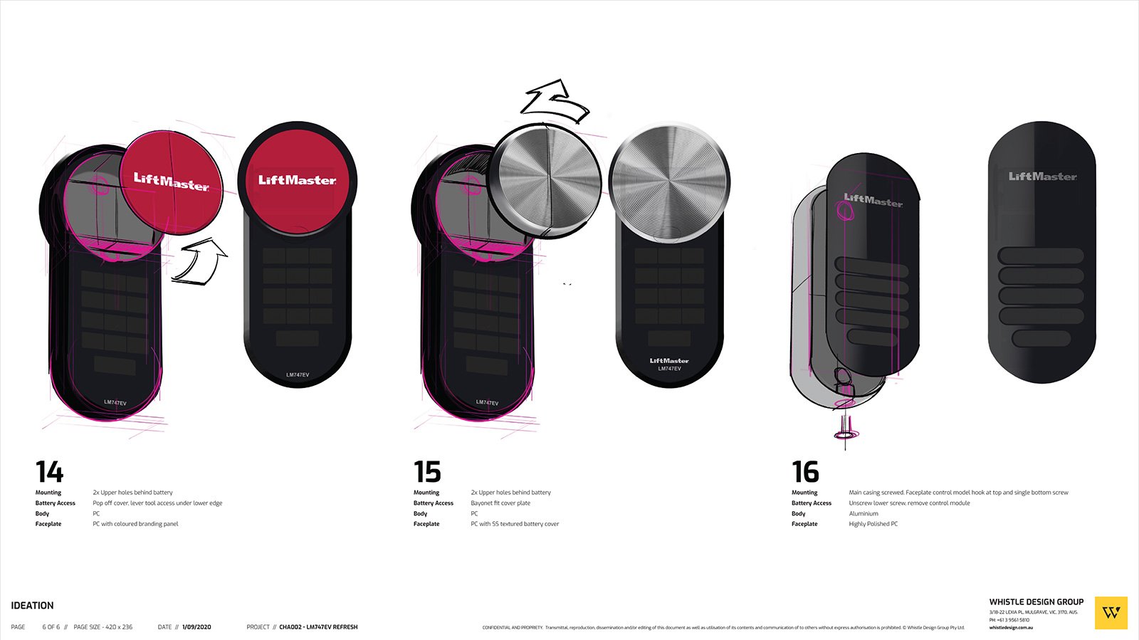 Access Control Keypad Design Sketching