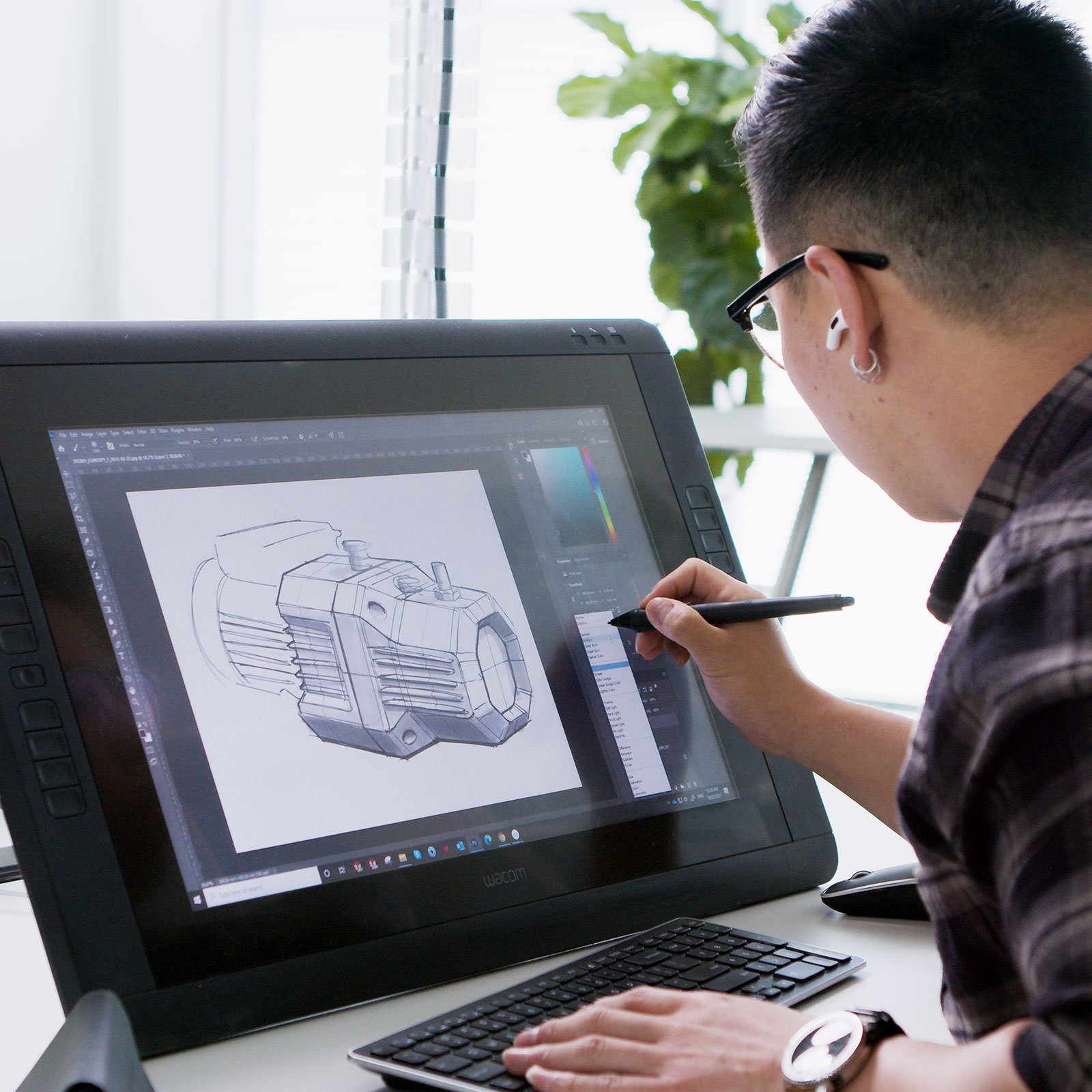 Industrial Designer Sketching