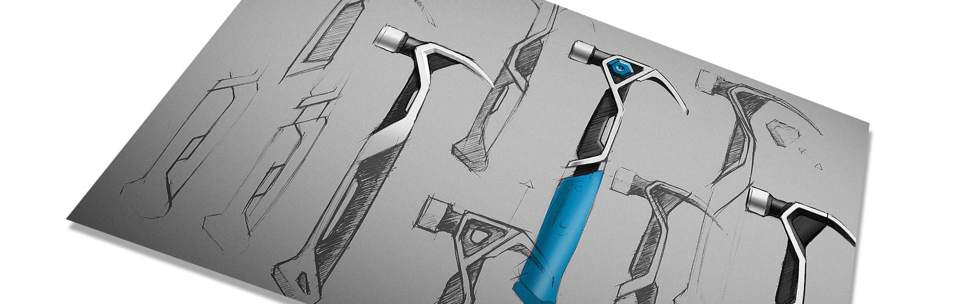 Hammer Design Innovation Concept Sketching