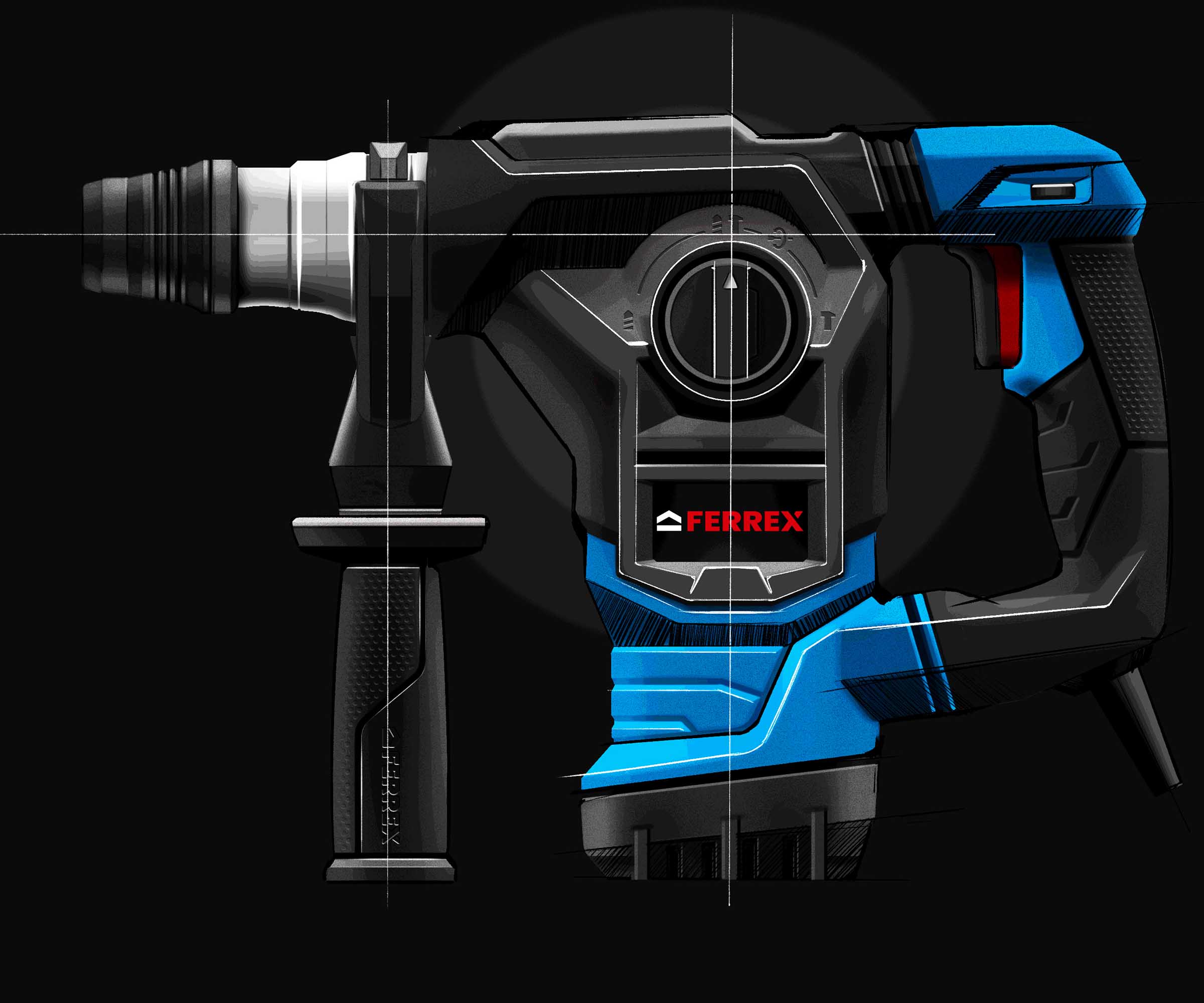 Ferrex Home Brand Design Hammer Drill